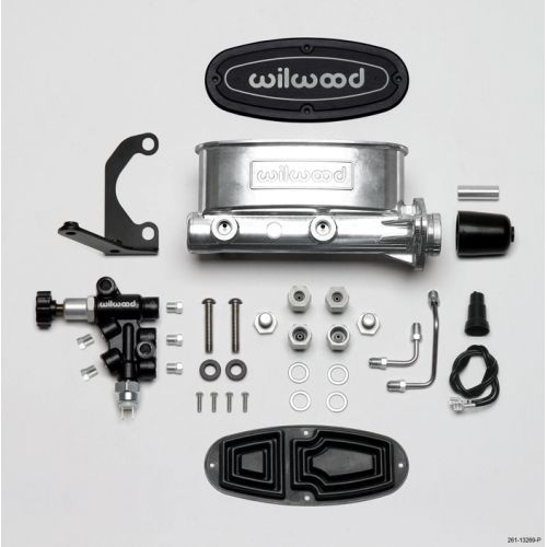 Wilwood 261-13269-p aluminum tandem m/c kit with bracket and valve