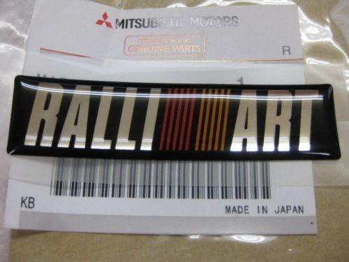 Mitsubishi lancer colt galant  ralliart badge emblem sticker genuine