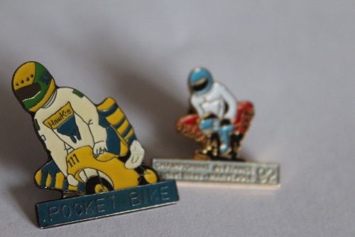 Collectors raceing pocket bike motorcycle  enamel tie or lapel pin badge (20)
