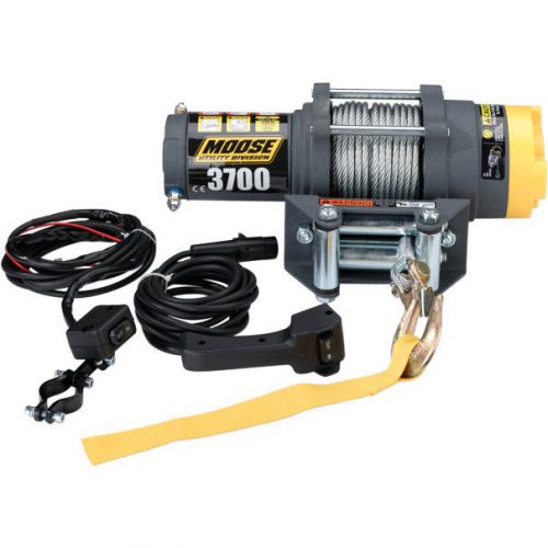 Moose racing 3700lb winch with wire cable (4505-0408)