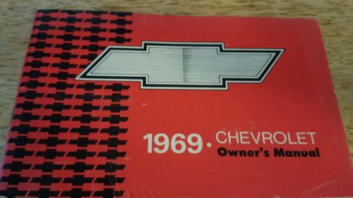 Chevrolet 69&#039; factory owner&#039;s operator&#039;s manual -(original)