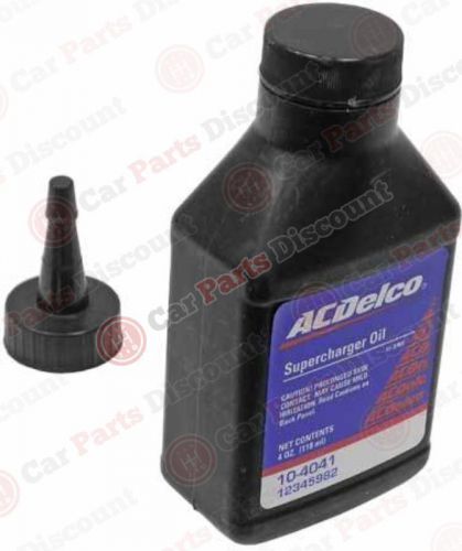 New acdelco supercharger oil (4 oz. bottle) super charger, 000 989 62 01 09