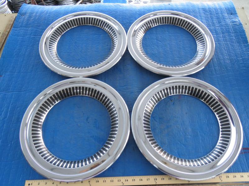 Set of 4 nos 55 56 57 58 59 chevy cameo truck beauty rings wheel trim factory