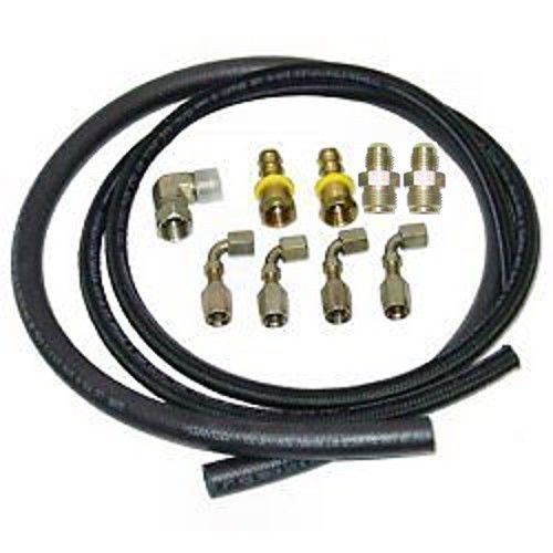Power steering hose line kit for remote tank with o-ring fittings dirt modified