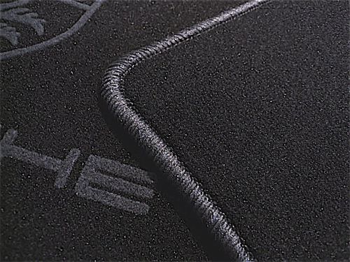 Black grey velours mat set for porsche boxster 96-04