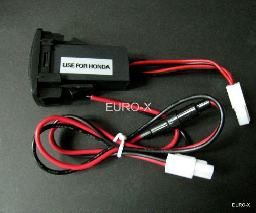 Dual usb aux ports dashboard mount fast charger 5v for honda car #a99