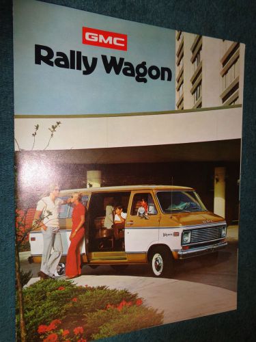 1975 gmc rally wagon van sales catalog / original dealership brochure