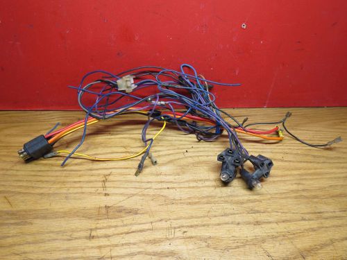 Boat instrument switch panel wire harness cable 8-pin dash connector w/ 2 lights