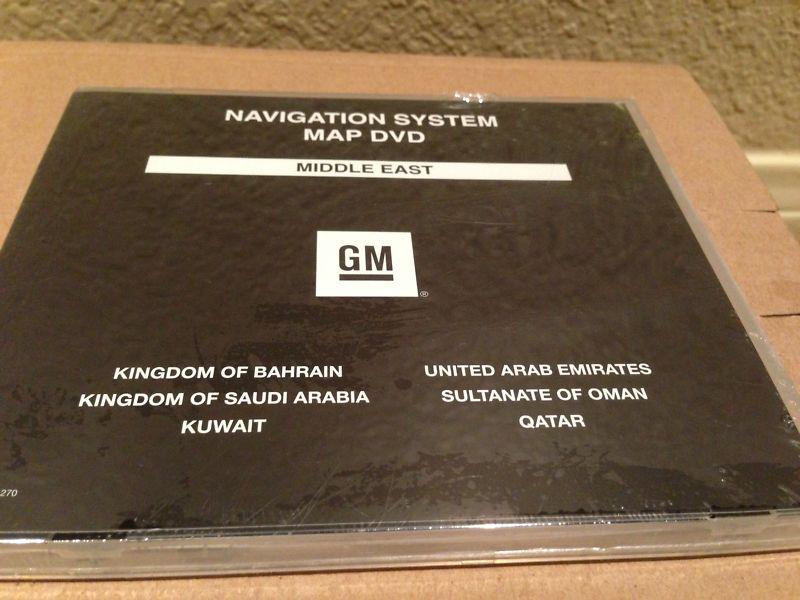 Genuine gm oem navigation system dvd 15922291 middle east  saudi, qatar, kuwait