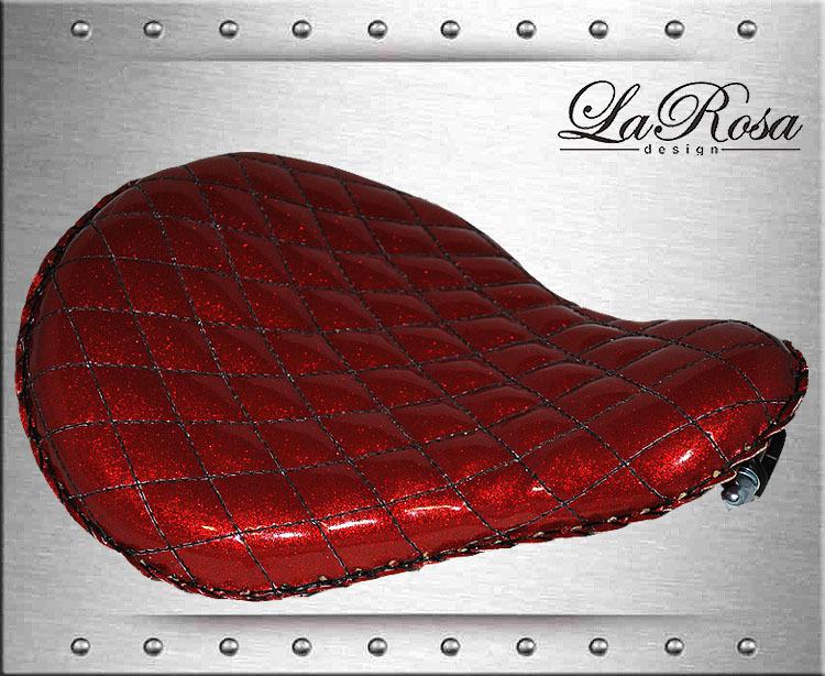 Larosa diamond tuk design metallic softail rigid bobber frame solo seat