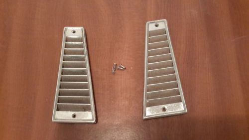 1961-1962 lincoln continental arm rest chrome vents for air cond.