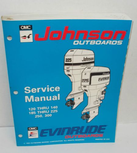 1993 omc johnson/evinrude er 90 lv service manual 120 to 140,185 to 225, 250,300