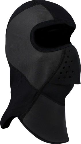 New fxr-snow black-out adult with neoprene nosepiece balaclava, black, small/sm