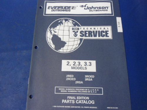 1996 evinrude johnson parts catalog , 2, 2.3, 3.3  models