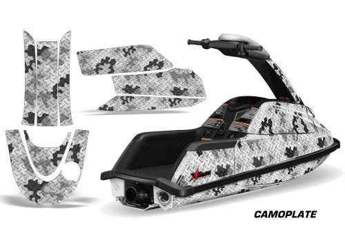 Amr racing jet ski wrap yamaha super jet graphics kit all years camo plate silvr