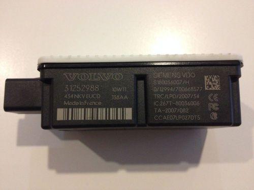 08-15 volvo s80/xc60/v70/xc70 central door lock remote control receiver 31252988