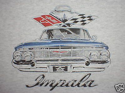 Chevy impala t-shirt ~ 1961~ classic 61 chevrolet ~