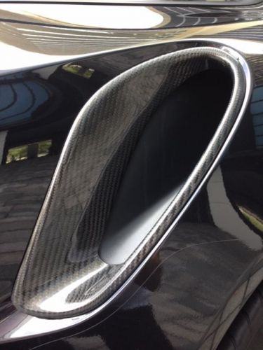 2014 porsche 991 turbo s   carbon fiber side air intakes scoop kit. new wow!!