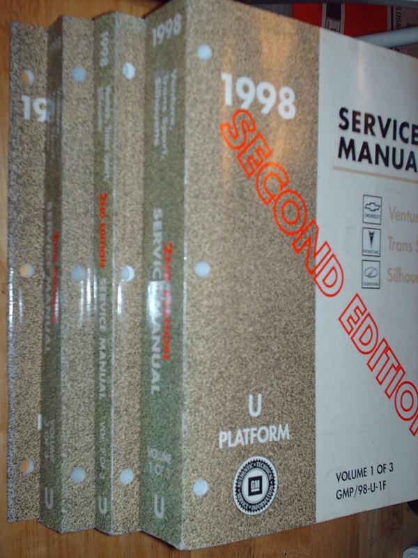 1998 chevrolet venture shop manual set original books!