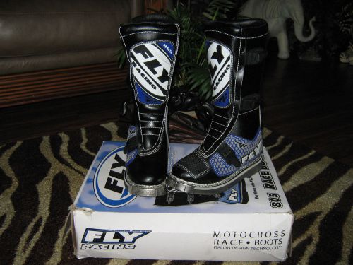 *new in box* fly 805 motorcycle motocross boots blue black youth sz 5 oneal fox