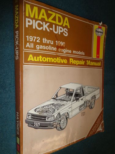 1972-1990 mazda truck shop manual / pickup service book 90 89 88 87 86 85 84 83+