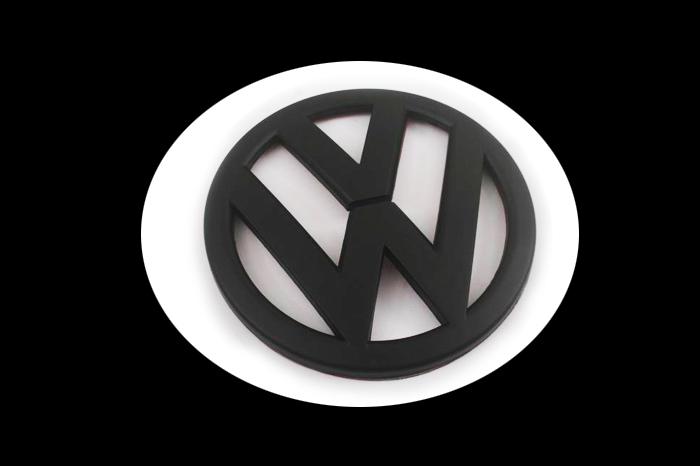 Matte black front hood bonnet emblem badge for vw new scirocco 1.4t 2.0t tsi r