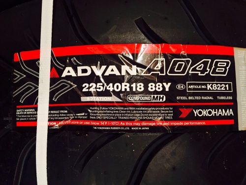 4 new yokohama tires advan. a048 225/40r18 88y