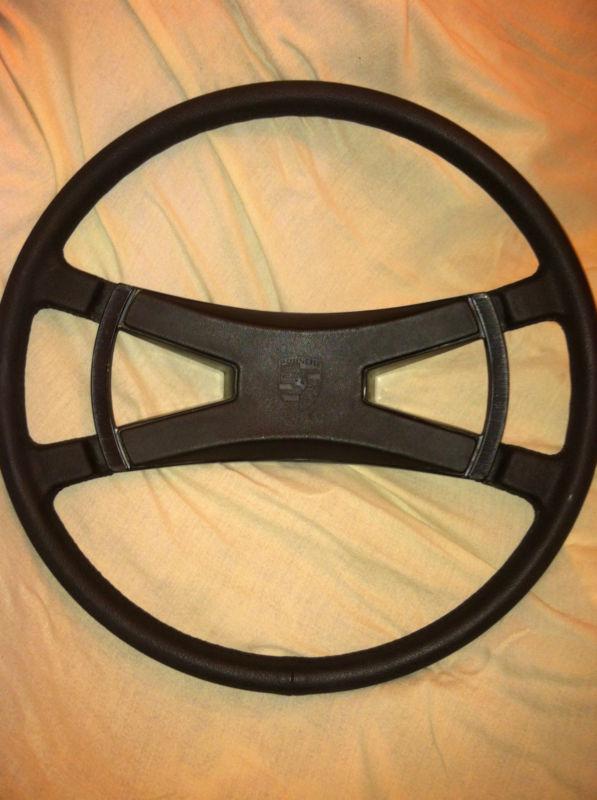Vintage late 1960s early 1970s porsche steering wheel ibonite with horn plate