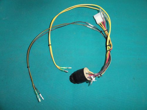 Universal outboard push to choke ignition switch with harness 2 keys marine boat