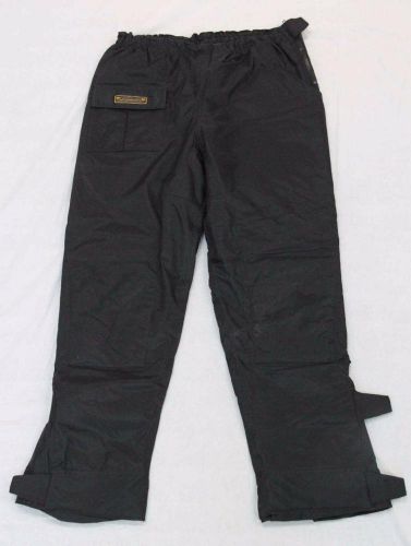 Men’s xxl dri rider motorcycle wet weather gear padded black pants #8392