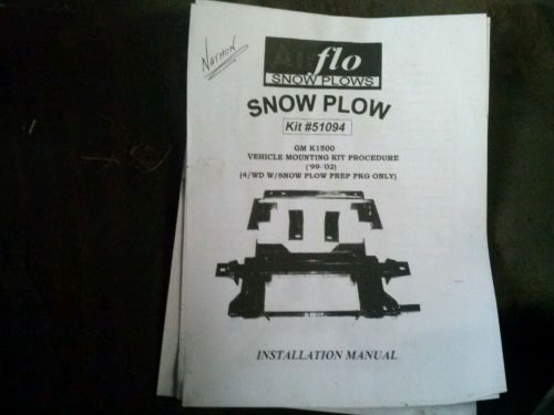 Air flow snow plow mount 51094