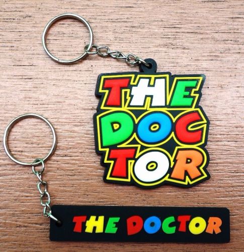 Thedoctor keychain keyring logo rubber motorcycle bike ,gift
