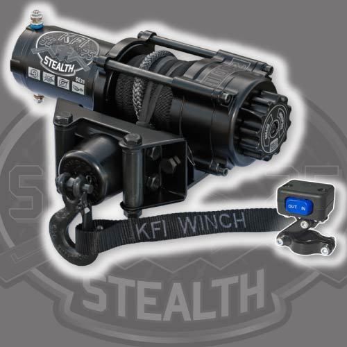 Kfi se25 stealth winch w/mount suzuki 02-07 eiger 400 2x4/4x4
