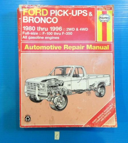 80-96 ford pick up and bronco haynes #36058(880) 1980 to 1996