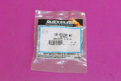 Two (2) mercury quicksilver screws. part 10-45590. there are 2 in package.