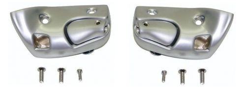 1968-1969 camaro &amp; firebird convertible visor supports - satin - pair  w-745