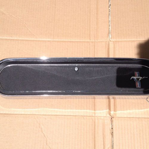 66 mustang glove box door with catch cable emblem standard interior 65 1966 1965