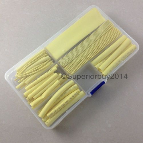105pc yellow Ø1mm-Ø16mm heat shrink wire wrap tubing kit electrical cable sleeve