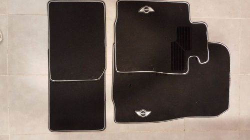 Carpet floor mats with heel guards (front and rear)