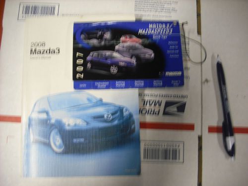 2008 mazda 3    owners  manual &amp; quick ref