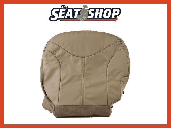 00 01 02 gmc yukon xl sierra shale w/ tan trim leather seat cover lh bottom