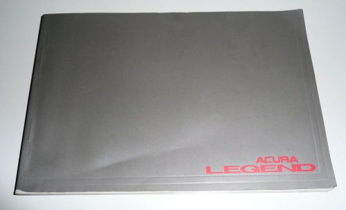 1993 93 acura legend factory owners manual only