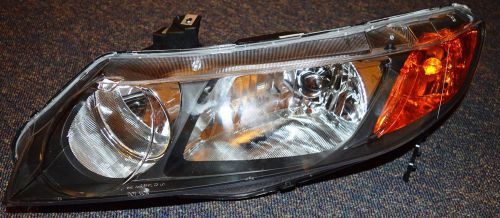 Honda civic 2006-2008 left driver side head light pet-td30 sae ahri5pp2-03