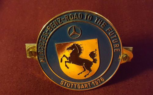 Old mercedes benz badge 1976 - emblem plaque stutgart