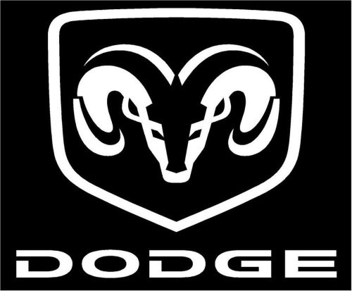 Dodge ram head and shield 6&#034; x 7&#034; vinyl decal sticker - choice of colors
