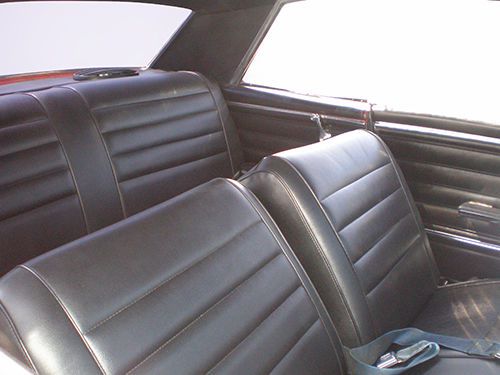 1965 chevelle hardtop deluxe bench seat interior kit black