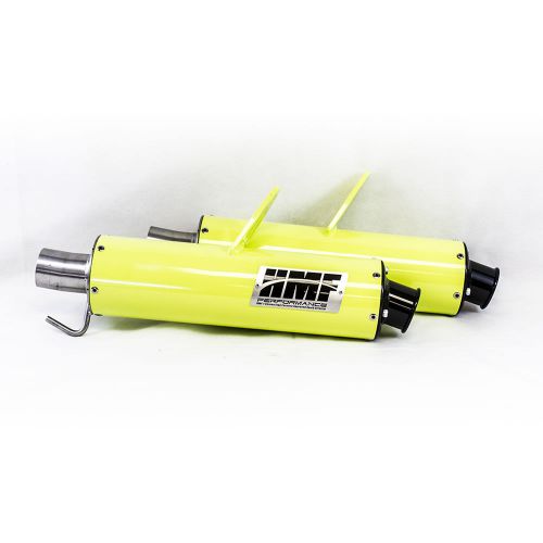 Hmf polaris rzr xp 4 1000 2015 2016 venom green/blk dual full exhaust muffler