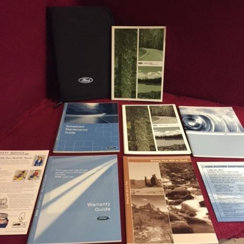 2008 ford escape owners manual with maintenance and warranty guide and case