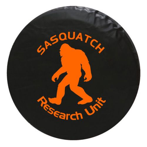 Bigfoot sasquatch vinyl spare tire cover 30 inch orange
