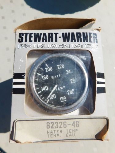 Stewart warner 82326-48 water temperature gauge never used in box